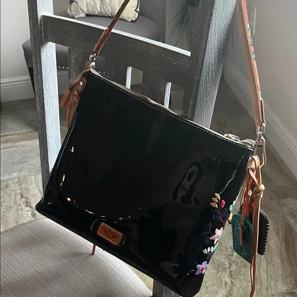 Consuela Black Poppy Downtown Shoulder Bag - Picture 5 of 15
